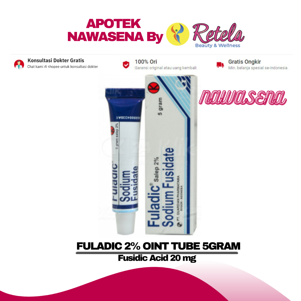 FULADIC 2% OINT 5GR ( Fusidic Acid 20 mg )