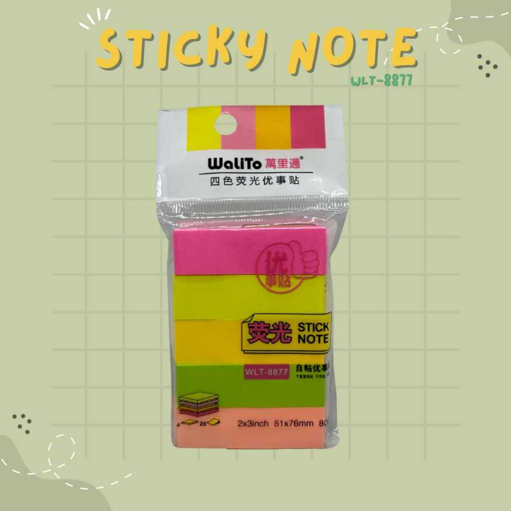 

Sticky Note Memo Tempel Polos WLT-8877