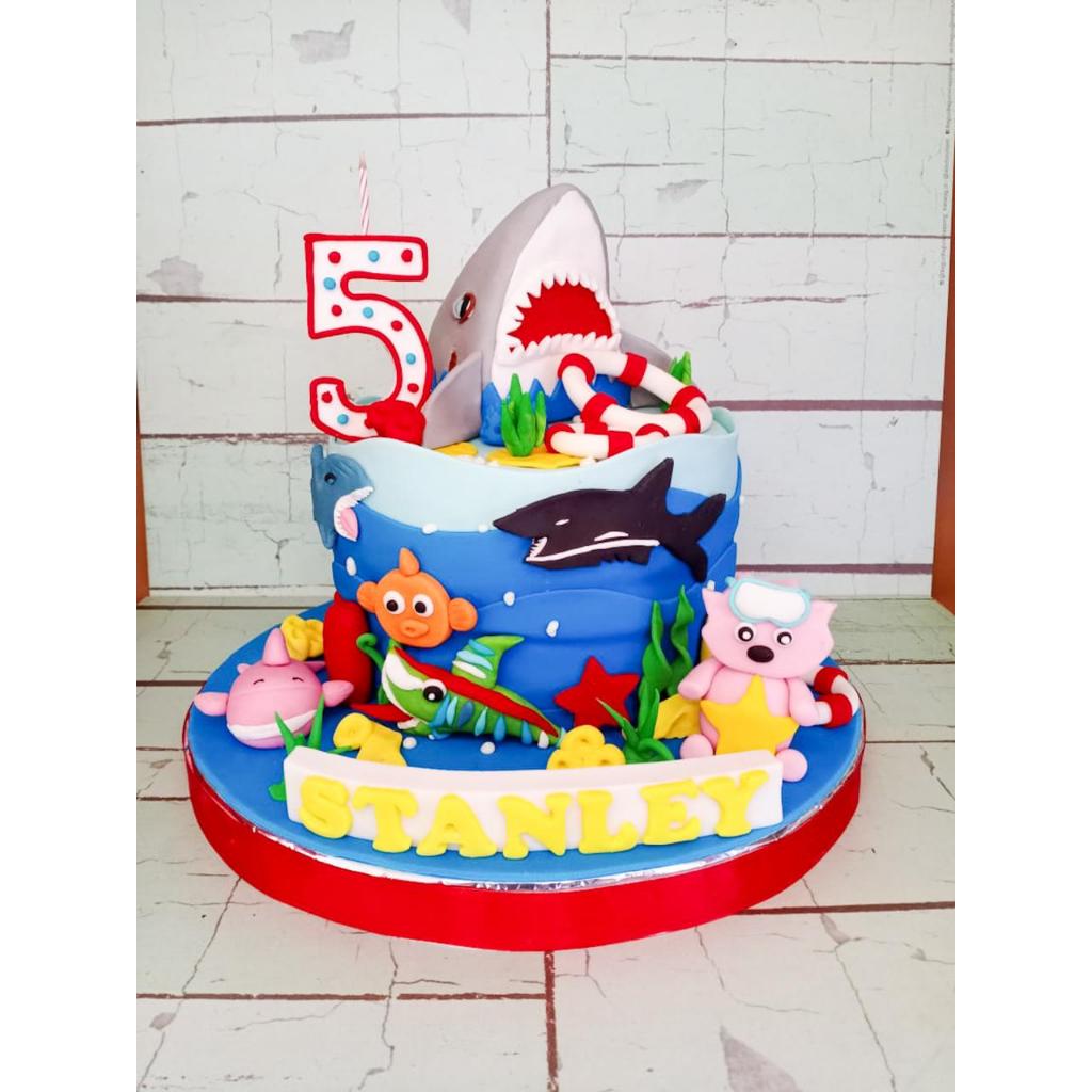 

Kue Ulang Tahun/Birthday Cake/Kue Ultah Tema Baby Shark/Kue Birthday Jakarta/Baby Shark