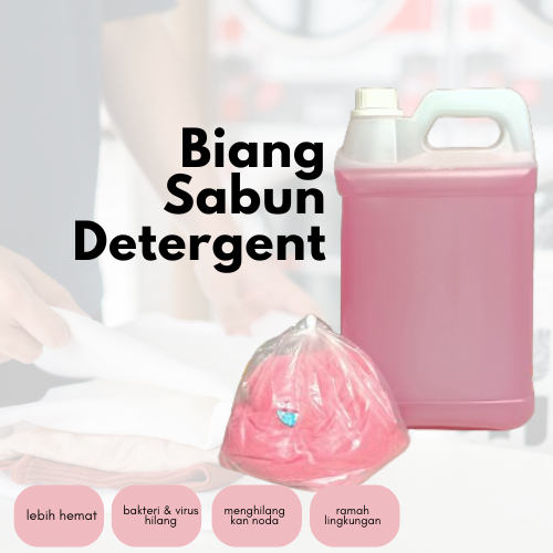 Biang Sabun Cuci Baju Cair ukuran 1liter & 5liter - Biang Sabun Detergent Cair