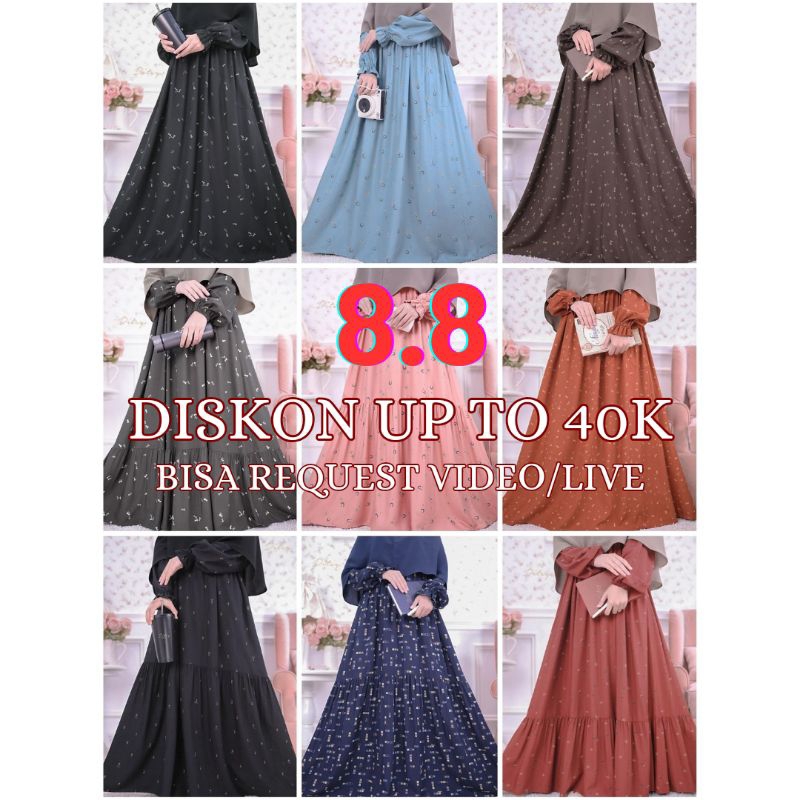 Ditsy All Series DITSY NIGHTGOWN Mannequin Ashgrey, Mannequin pitchblack, Nolan Dark Maroon, Ridia P