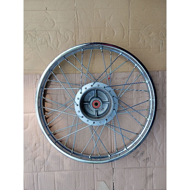 velg bagian depan Supra fit new karisma Honda Kirana non cakram original