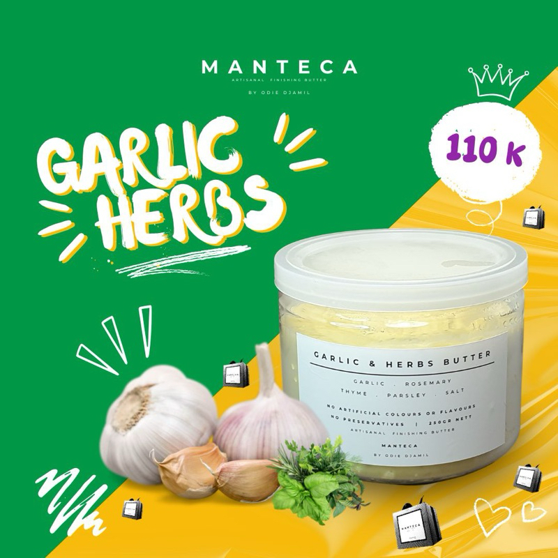 

Manteca Garlic & Herbs Butter 250 gr