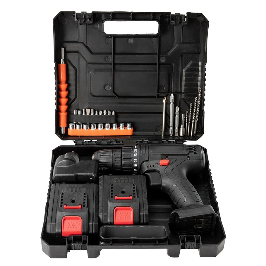 988V Baterai Mesin bor cordless Elektrik Drill bor listrik Bor tanpa kabel full set 2 Baterai Tangan