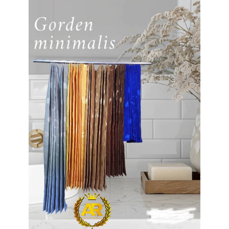 Gorden Jendela pendek model cantolan kawat S gorden kolong dapur