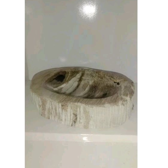 Asbak dari batu sempur fosil alam