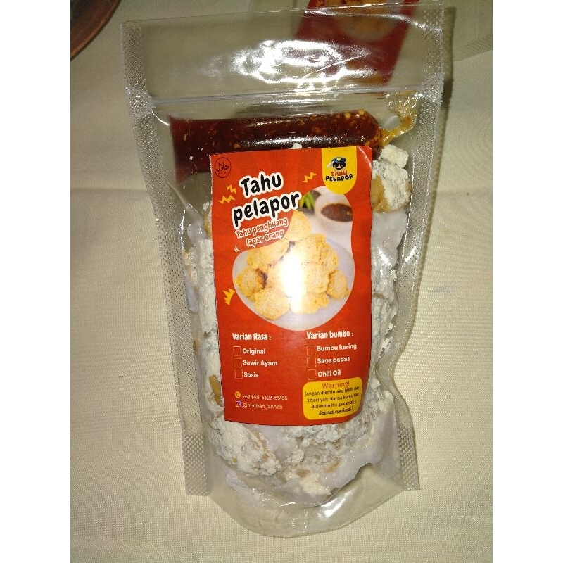

TAHU PELAPOR (Penghilang Lapar Orang) 350 gram isi 10 pcs cemilan kekinian, jajanan enak