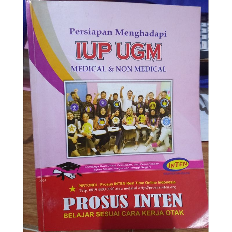 preloved buku modul iup ugm inten 2024 + KJ