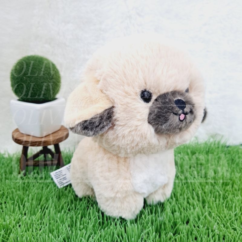 Boneka Bay Puppy Pug S Boneka Puppy Cream Isi Pasir Boneka Anjing Hidung Abu