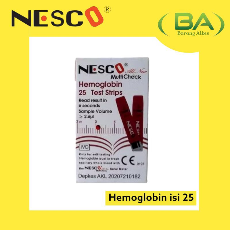 Strip Nesco HB  Strip Nesco Hemoglobin  Isi Ulang Nesco Hemoglobin