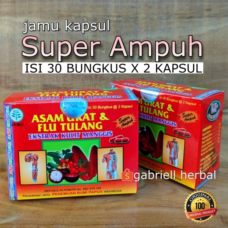 ASAM URAT, FLU TULANG. EKSTRAK KULIT MANGGIS