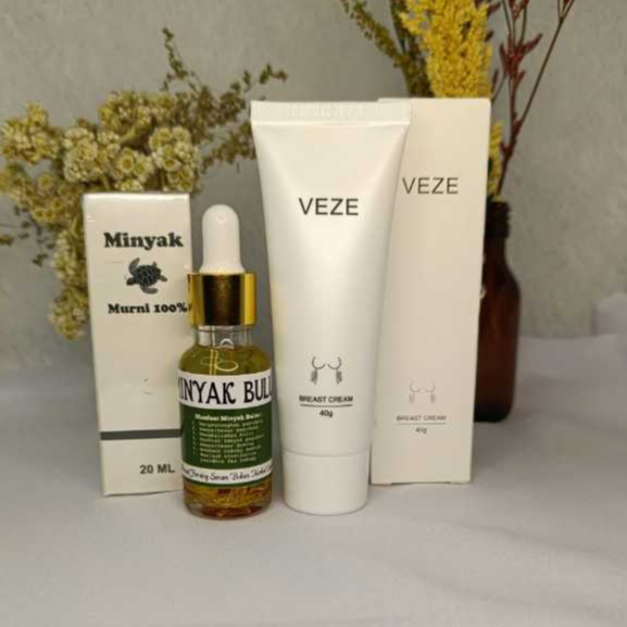 Paket VEZE & MINDYAK BULUES Pembesar + Pengencang payudara original asli super ampuh cepat permanen 