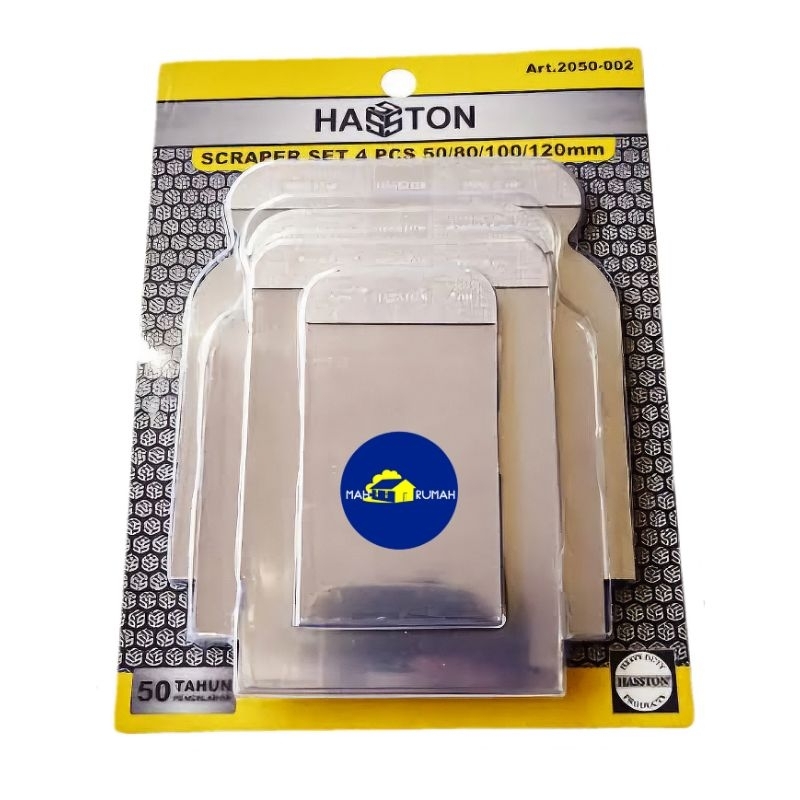 KAPI KAPE SET 4pcs Cat Besi Lentur Alat Dempul Scrub Scrapper - HASSTON PROHEX
