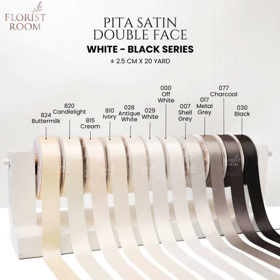 

DISKON SPESIAL Pita Satin Double Face 25cm x 2yard