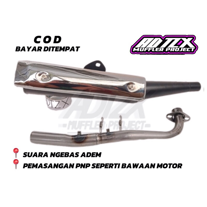 KNALPOT STANDAR RACING JUPITER Z Z1 BURHAN ROBOT VEGA LAMA VEGA R ZR RR R FORCE SUPRA 2008-2011 KHAR