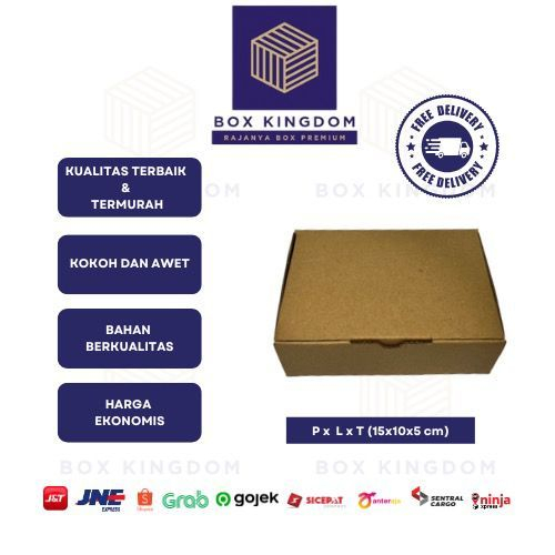 

Kardus Kotak ukuran (PxLxT) 15cm x 10cm x 5cm (DIE CUT)