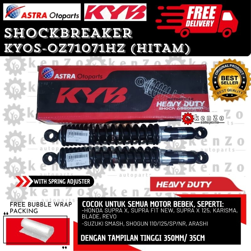 [Gratis Ongkir] [Bisa Cod] Shockbreaker Belakang Motor Bebek Kyb Heavy Duty Beban Berat OZ71071 Orig