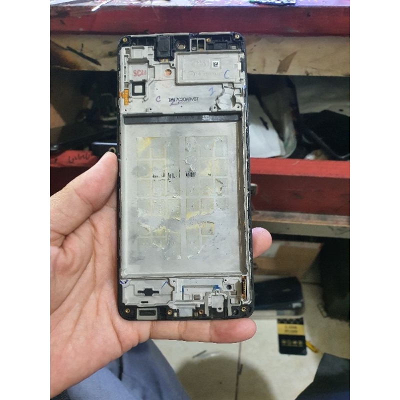 frame tatakan LCD SAMSUNG M51 ORI COPOTAN