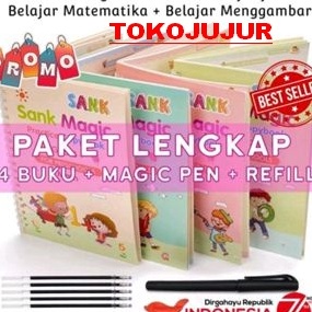 SPECIAL PROMO JUJUR Buku Ajaib Belajar Menulis Anak SANK MAGIC WATER BOOK Latihan Berhitung Menggamb