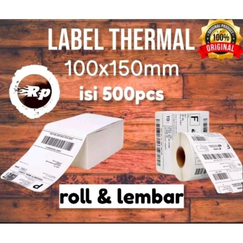 

Kertas Label Sticker Barcode 100x150mm Thermal 10x15cm label Murah