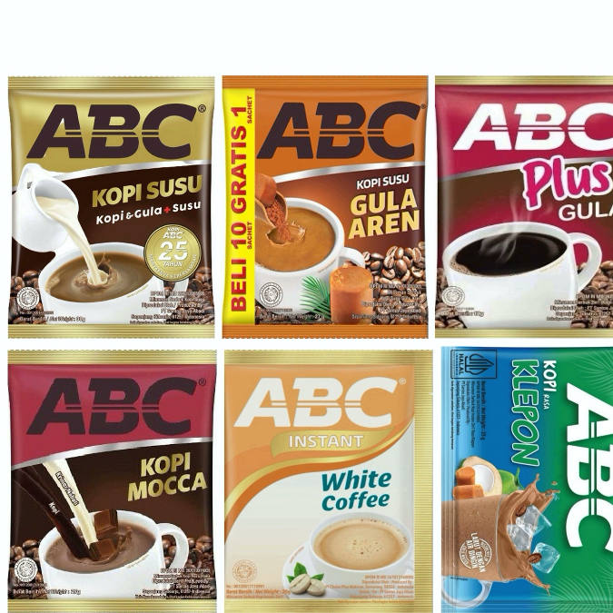 

(1 renceng) ABC kopi susu / kopi mocca / kopi susu gula aren / kopi plus gula