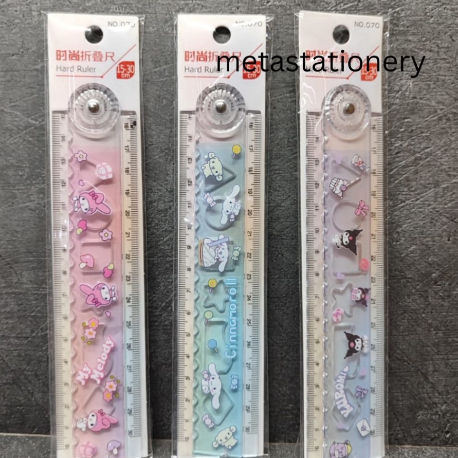 

Ruler Penggaris Lipat Kawaii Seri Kartun Sanrio 3 Cm