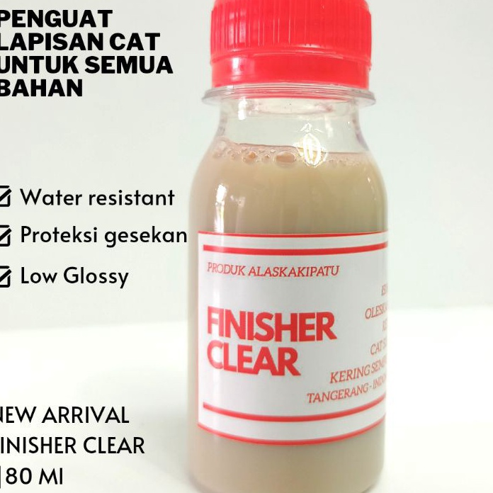 

NEW VARIAN Finisher clear acrylic untuk lapisan cat sepatu semua warna