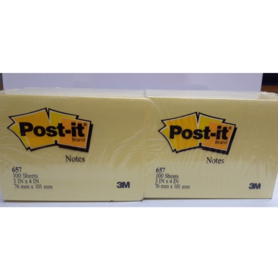 

PRODUK TREND 3M post it Sticky Notes 657 yellow notes 3x4