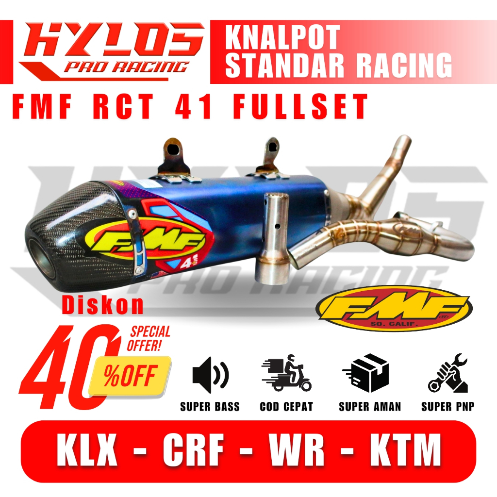 (COD) KNALPOT RCT4.1 FMF Supercopy Racing KLX CRF 150L WR KTM DTRACKER 150 155 BF S FUllset Hylos Ra