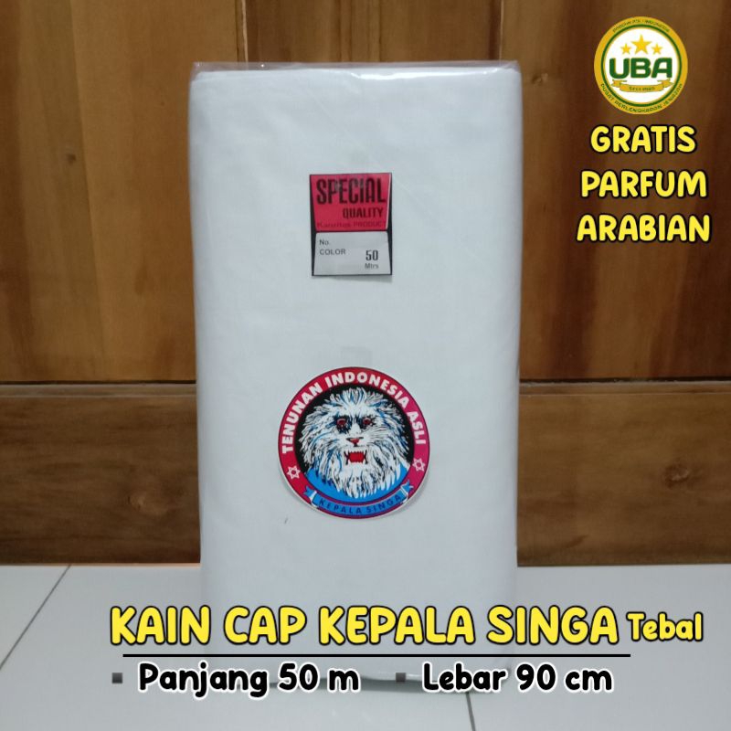 Kain Kafan Mori 1 Roll Cap Singa Tebal Lebar 90cm Panjang 50meter