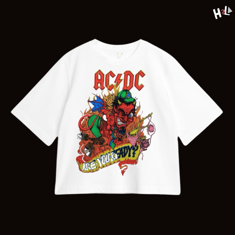 Kaos Band ACDC Putih
