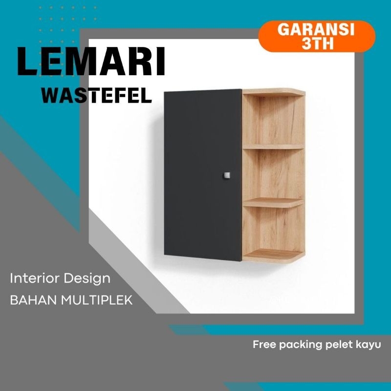 WF.1 Nakas gantung wastafel kamar mandi rak dinding