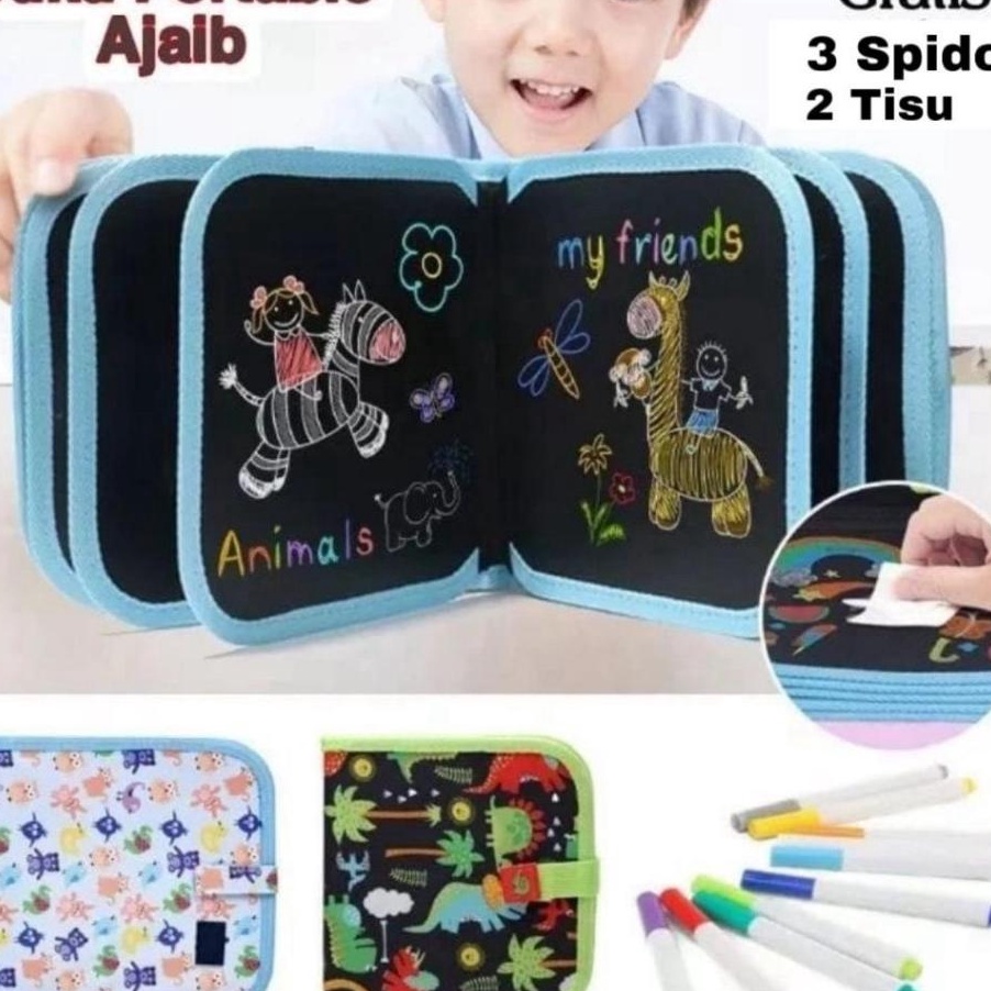 

PROMO MENARIK Buku Gambar Portable Buku Gambar Ajaib Anak Bisa Dihapus Buku Gambar Hapus