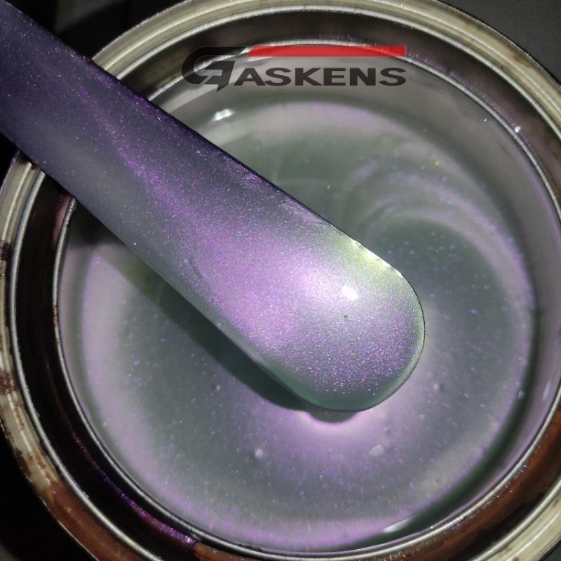 CAT PU BUNGLON PUTIH 250ML EFEK UNGU COKELAT | BUNGLON PURPLE GASKENS AUTOMOTIVE PAINT | CAT MOTOR M