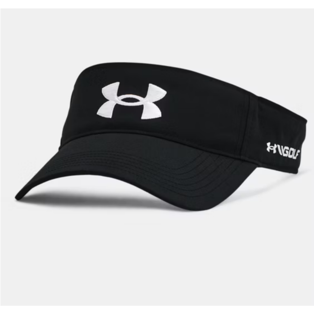 Under Armour UA Golf Visor Golf96 Cap Black Hitam 1361548-001 Topi Original