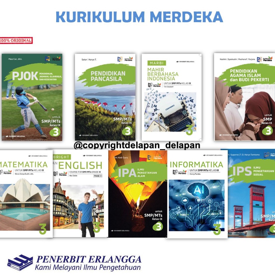 SPESIAL DISKON Buku Kurikulum Merdeka SMP Kelas 9  Kurikulum Merdeka