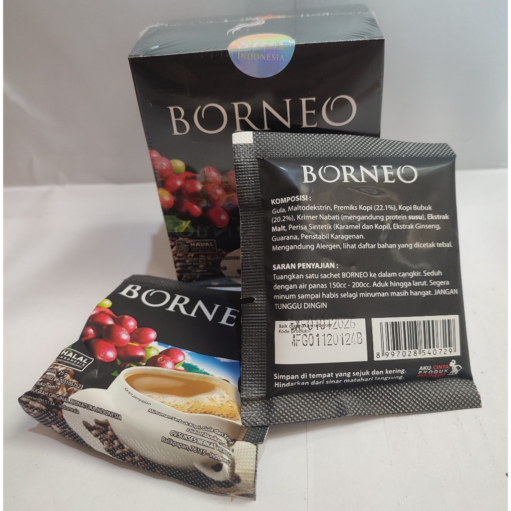 

kopi borneo original eceran harga 1 sachet