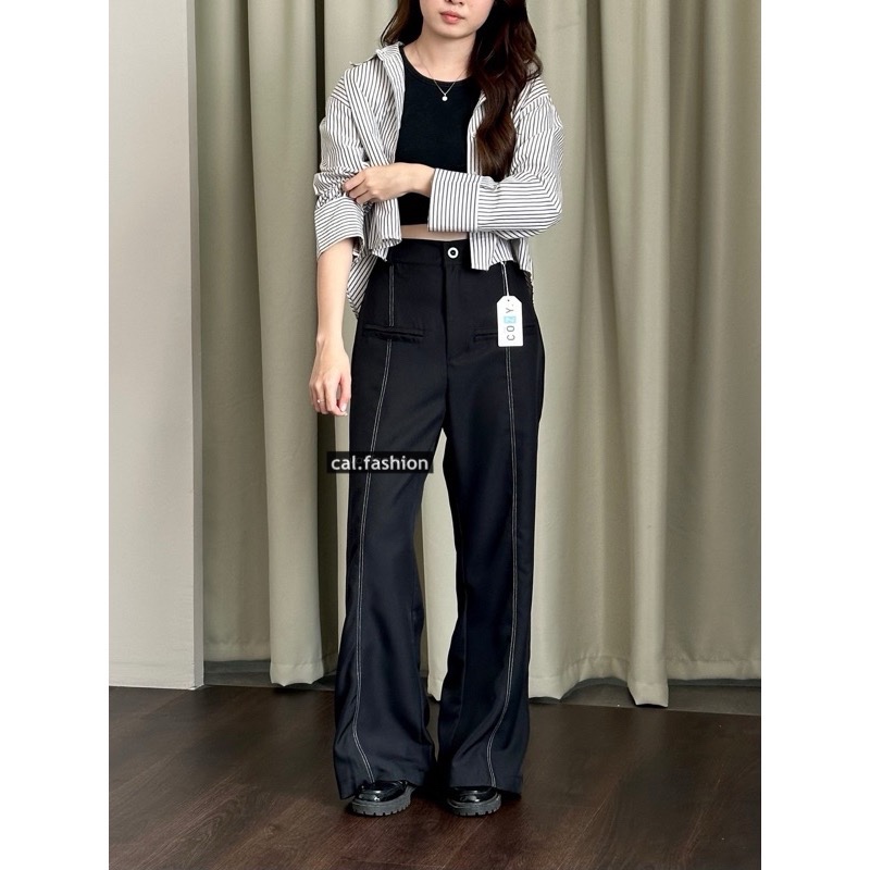 Otto Pants by cal fashion - Celana Cutbray Loose Pants Kulot Highwaist Wanita - Jakarta - Bahan Poly