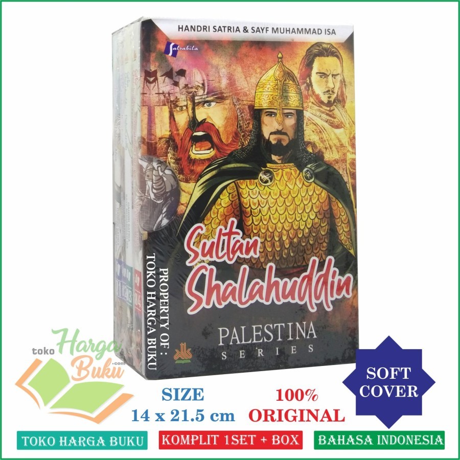 Foto BOX Komik Sultan Shalahuddin Al-Ayyubi Palestina Series 1 Set Lengkap Jilid 1 2 3 4 Buku Anak Pahlawan Islam - Salsabila