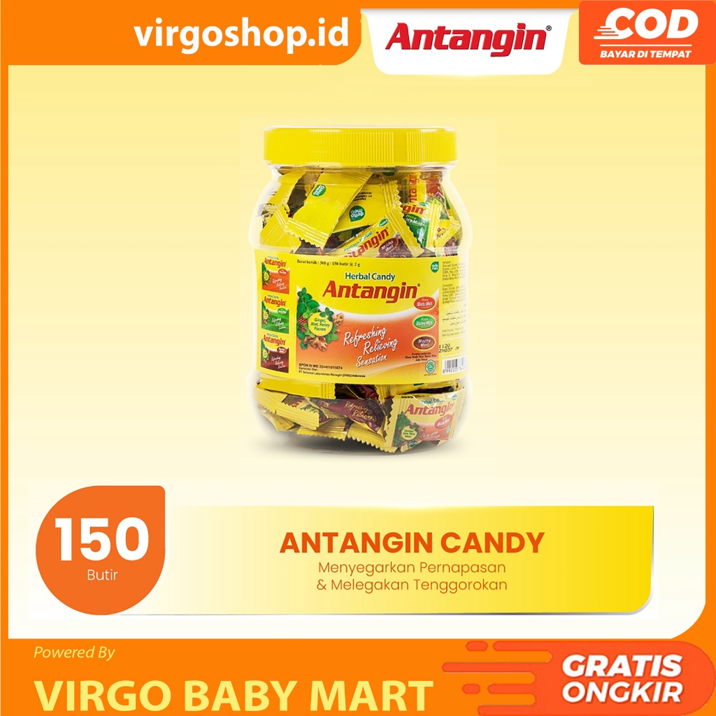 

Antangin Permen Herbal Toples 150 Butir Aneka Rasa - Pelega Tenggorokan - Antangin Candy 1 Toples 150 biji