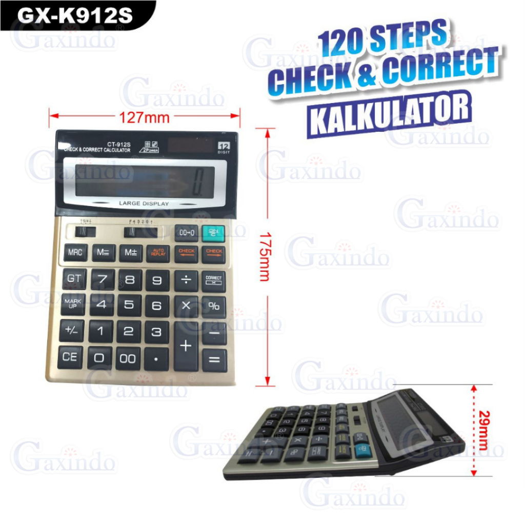 

KALKULATOR 12 DIGIT K912 KALKULATOR KANTOR 12 DIGIT BATERAI DAN TENAGA SURYA KALKULATOR