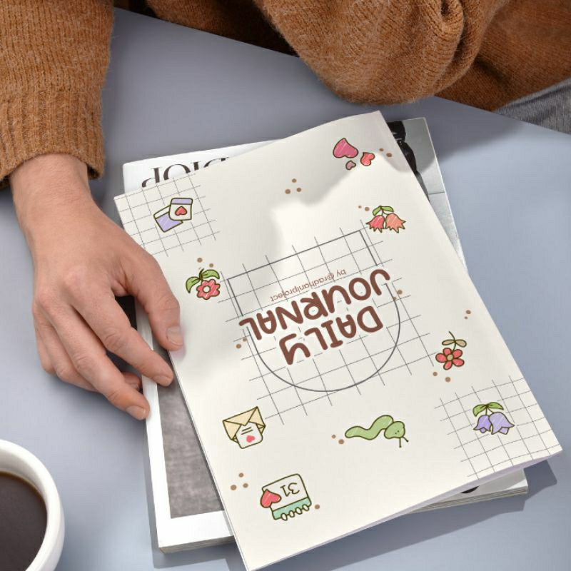 

(SOFT FILE) DAILY JOURNAL TEMPLATE CANVA SIAP PAKAI