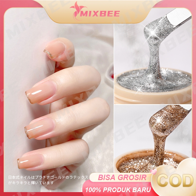 Cat Kuku Jepang Glitter Nail art Hiasan Dekorasi Kutek Kuku Manik Manik Gel UV Gliter Cat kuku Tahan