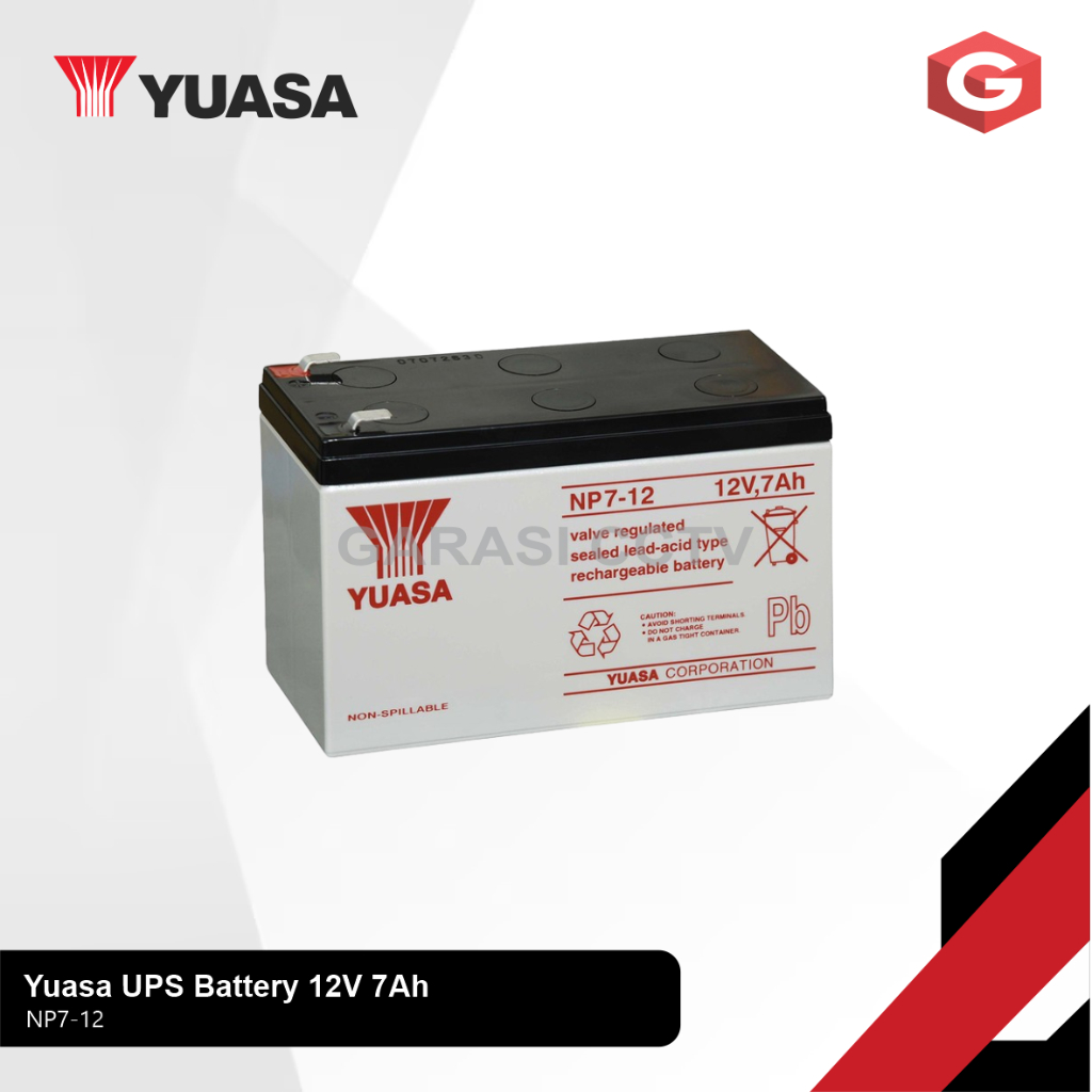 Yuasa Battery / Aki Kering UPS 12V 7Ah Original