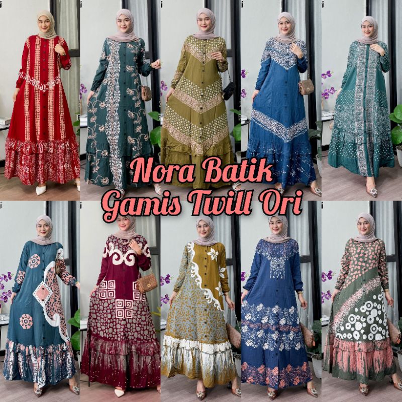Gamis Twill Ori Pekalongan/Gamis Twill Ori Terbaru Size M L XL XXL/Gamis Muslim/Gamis Murah/Gamis Vi