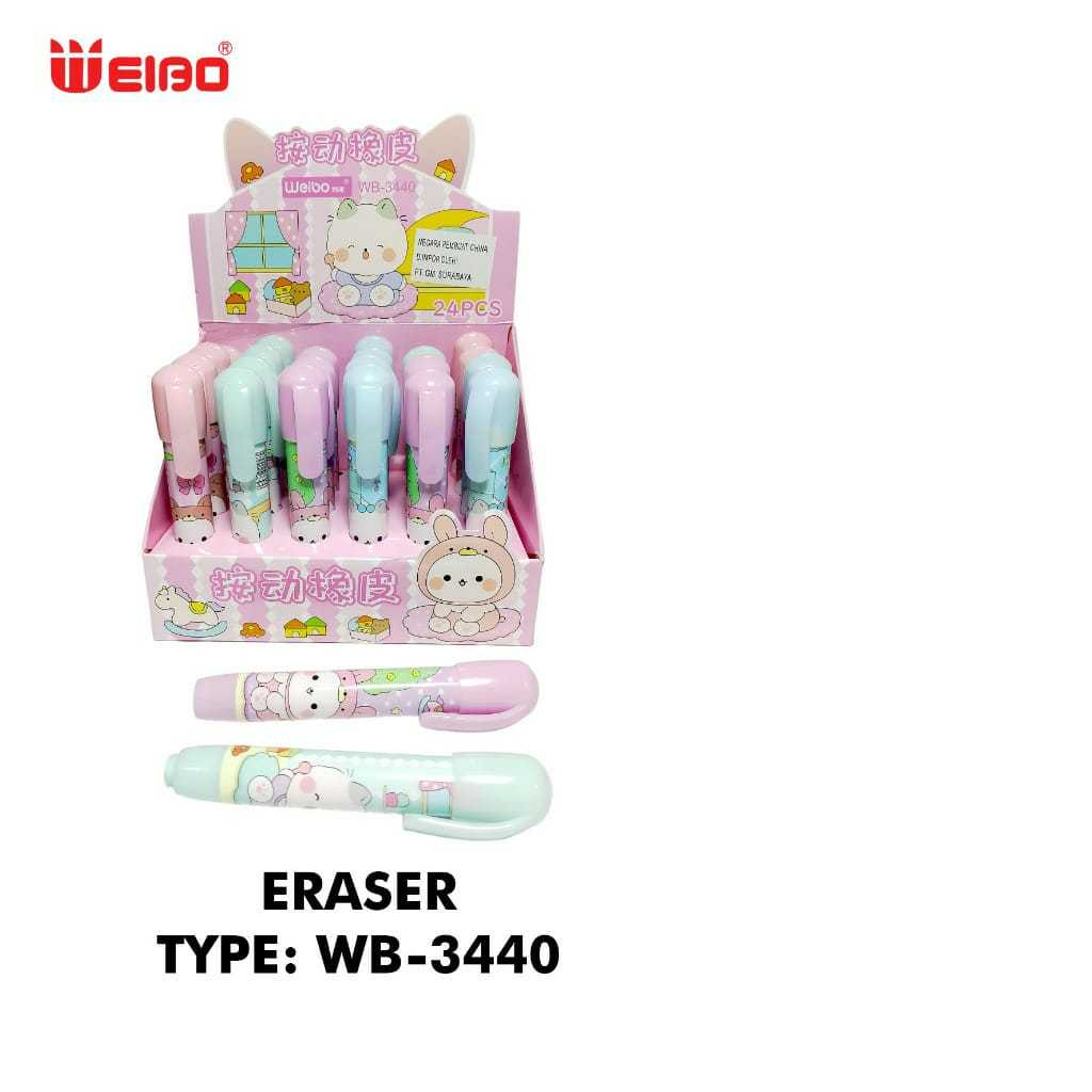 

Weibo 3440 Penghapus Pensil Mekanik Motif Karakter Lucu