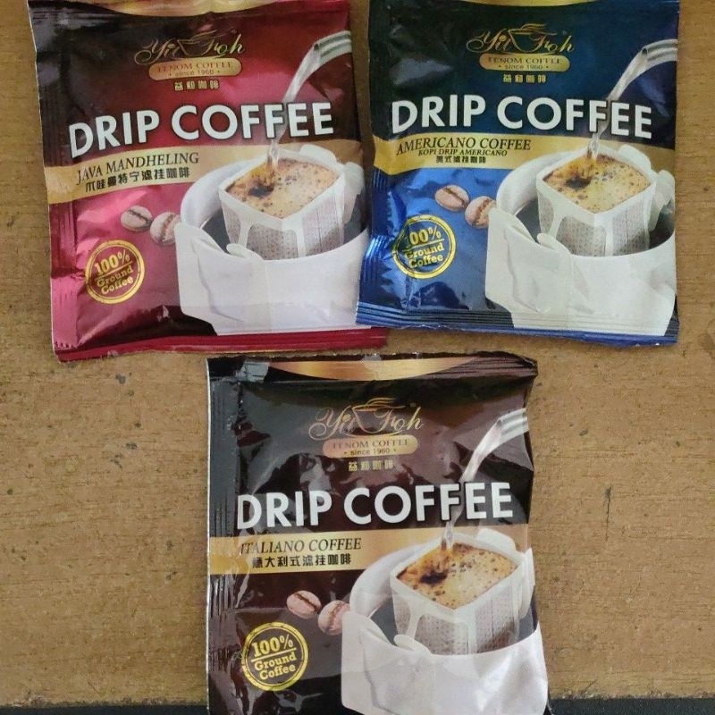 

Yit Foh Tenom Drip Coffee Italiano Java Mandheling Americano Coffee Halal