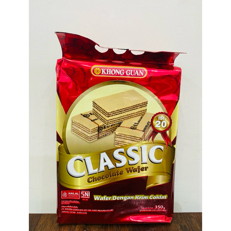 

KHONG GUAN CLASSIC CHOCOLATE WAFER ISI 20