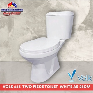 Closet Duduk Volk 663 Kloset duduk Two Piece Toilet