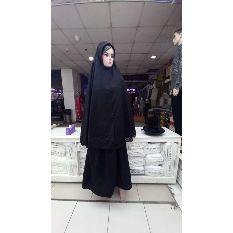 Gamis Ihram Wanita Warna Hitam, Setelan ihram Celana Wanita Warna Hitam